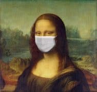 Mona lisa maske ile