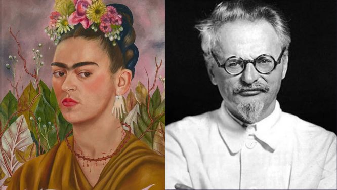 Frida_Kahlo ve Leon Trotsky