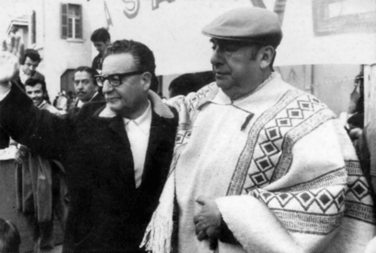 Pablo Neruda ve Salvador Allende